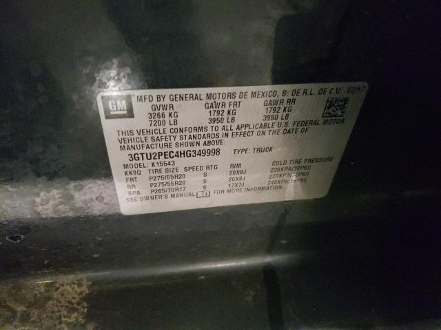 2017 GMC SIERRA K15 - 3GTU2PEC4HG349998