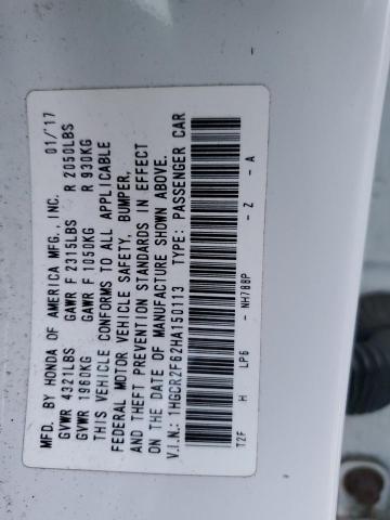 2017 HONDA ACCORD SPO - 1HGCR2F62HA150113