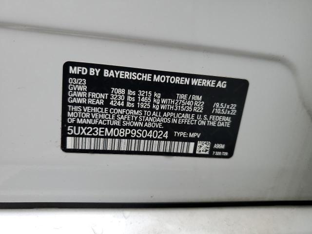 2023 BMW X7 XDRIVE4 5UX23EM08P9S04024