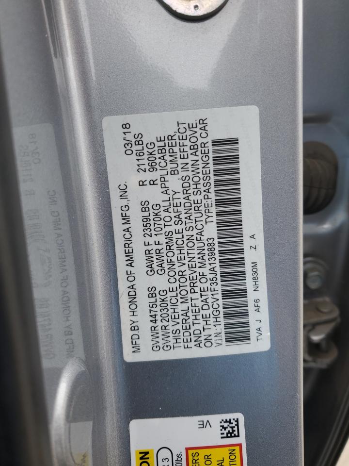 Lot #3041743427 2018 HONDA ACCORD SPO