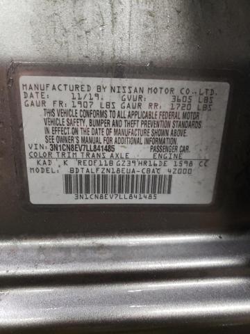 2020 NISSAN VERSA SV - 3N1CN8EV7LL841485