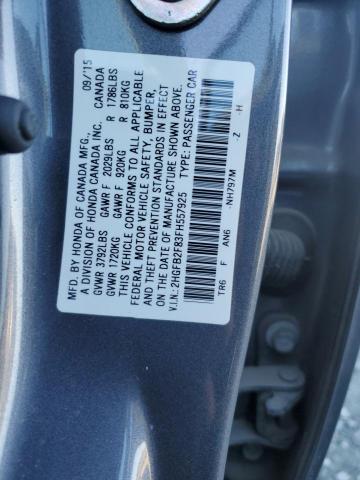 2015 HONDA CIVIC EX - 2HGFB2F83FH557925