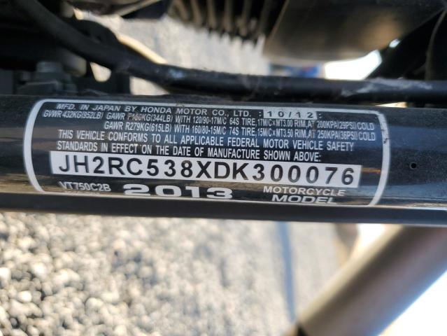 2013 HONDA VT750 C2B JH2RC538XDK300076
