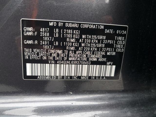 2024 SUBARU CROSSTREK - 4S4GUHL6XR3758453