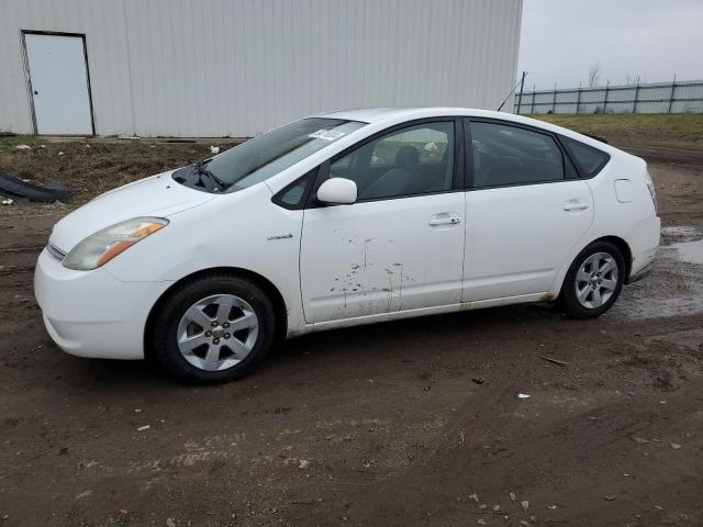 TOYOTA PRIUS 2007 white hatchbac hybrid engine JTDKB20U877671645 photo #1