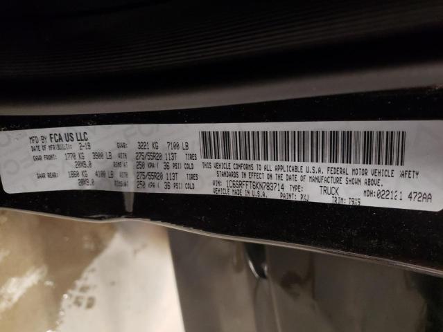 2019 RAM 1500 BIG H - 1C6SRFFT6KN783714
