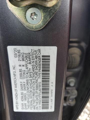 2020 HONDA ACCORD EXL - 1HGCV1F51LA075510