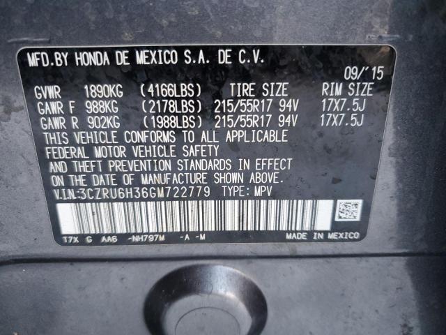 2016 HONDA HR-V LX - 3CZRU6H36GM722779