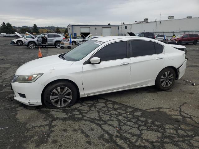 HONDA ACCORD LX 2015 white  gas 1HGCR2F31FA090456 photo #1