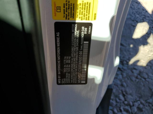 2015 MINI COOPER PAC WMWSS1C50FWN95144