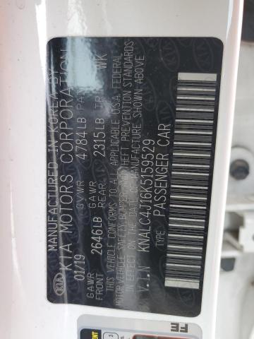 2019 KIA CADENZA LU KNALC4J16K5159529