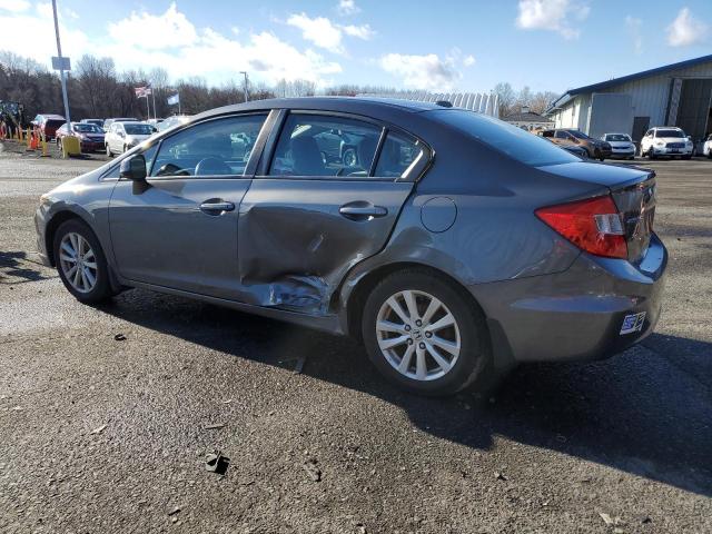 HONDA CIVIC EX 2012 gray  gas 2HGFB2F89CH530983 photo #3