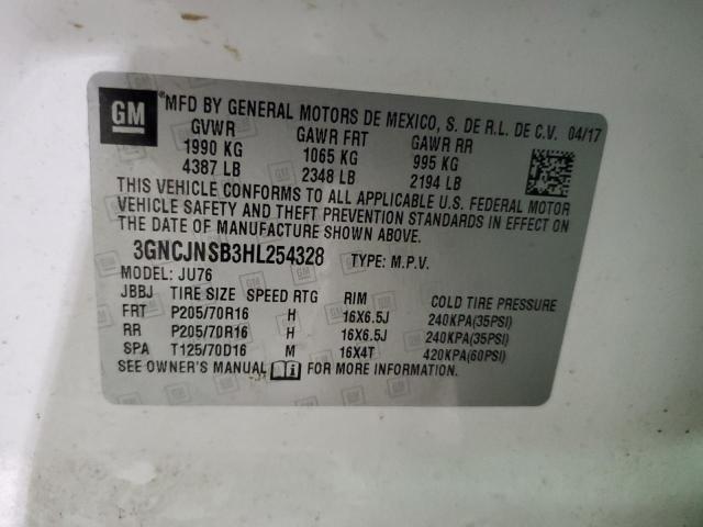 2017 CHEVROLET TRAX LS - 3GNCJNSB3HL254328