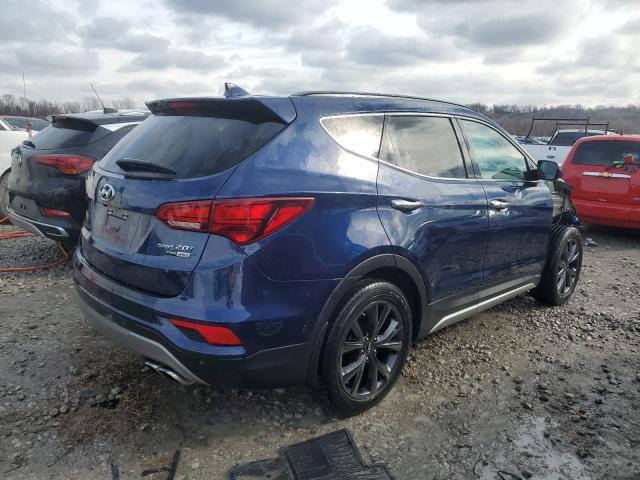 HYUNDAI SANTA FE S 2017 blue  gas 5XYZWDLA7HG466046 photo #4