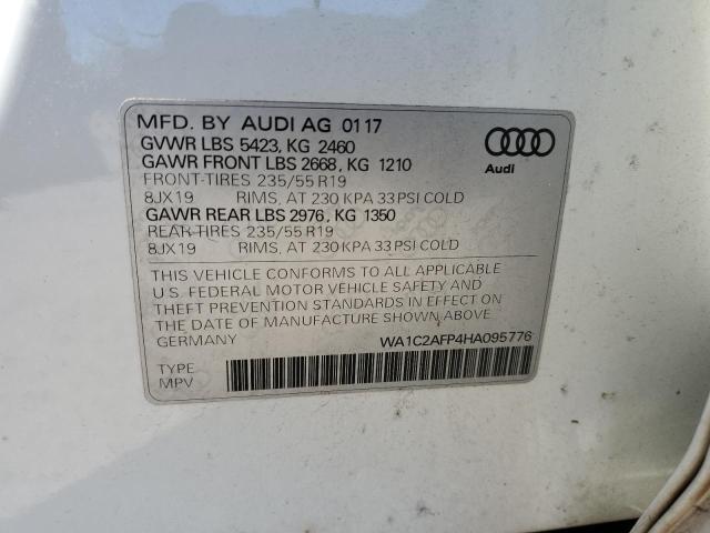 2017 AUDI Q5 PREMIUM - WA1C2AFP4HA095776