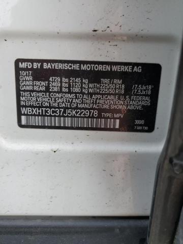 2018 BMW X1 XDRIVE2 - WBXHT3C37J5K22978