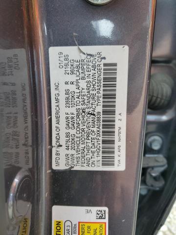 2019 HONDA ACCORD SPO - 1HGCV1F3XKA038839