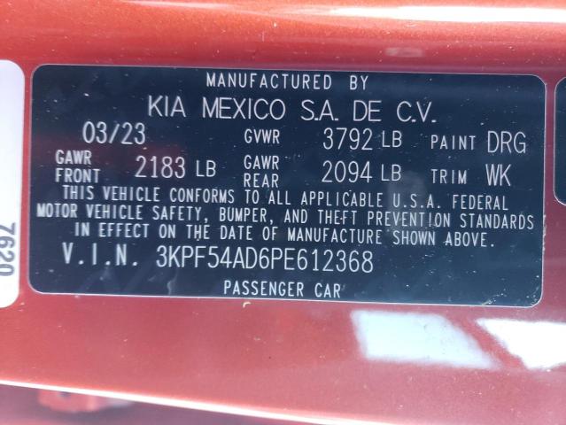 VIN 3KPF54AD6PE612368 2023 KIA FORTE no.13