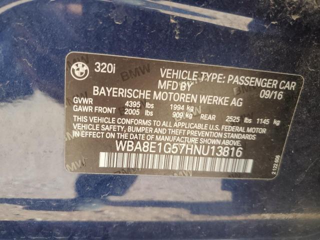 VIN WBA8E1G57HNU13816 2017 BMW 3 SERIES no.13