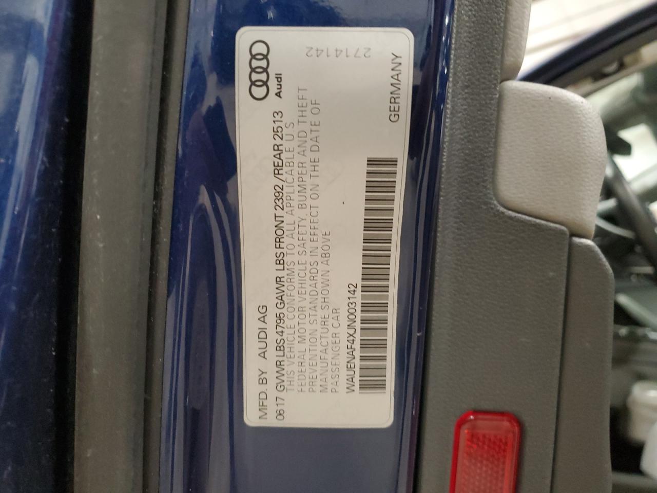 Lot #3048626143 2018 AUDI A4 PREMIUM