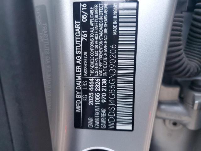 2016 MERCEDES-BENZ CLA 250 4M - WDDSJ4GB6GN390206