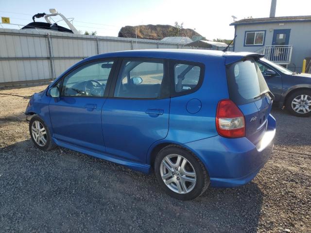 HONDA FIT SPORT 2008 blue  gas JHMGD38648S004841 photo #3