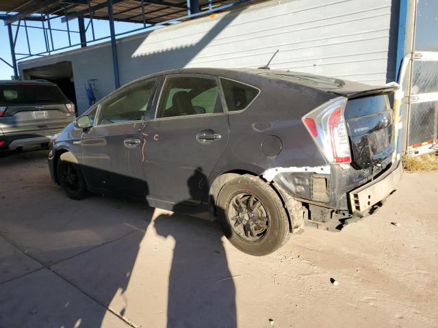 TOYOTA PRIUS 2013 gray  hybrid engine JTDKN3DU2D1659318 photo #3