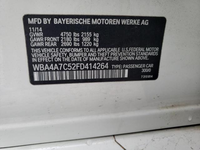 VIN WBA4A7C52FD414264 2015 BMW 4 SERIES no.12