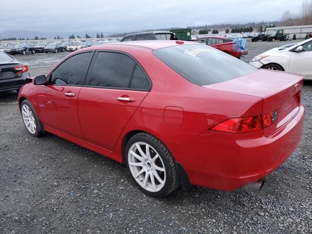 ACURA TSX 2007 red  gas JH4CL96857C016000 photo #3