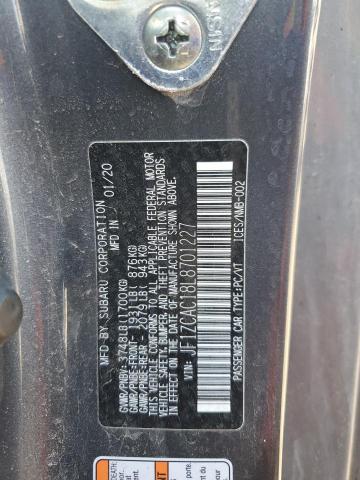 2020 SUBARU BRZ LIMITE JF1ZCAC18L8701227