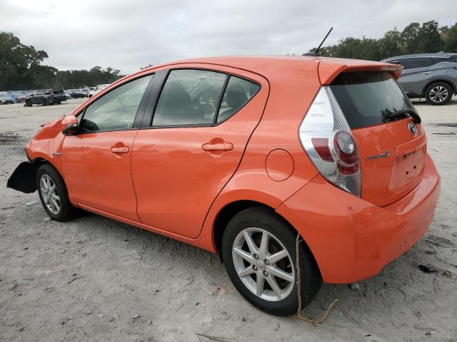 TOYOTA PRIUS C 2014 orange hatchbac hybrid engine JTDKDTB33E1081583 photo #3