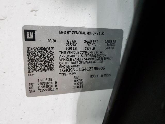 2020 GMC ACADIA SLT - 1GKKNULS4LZ199606