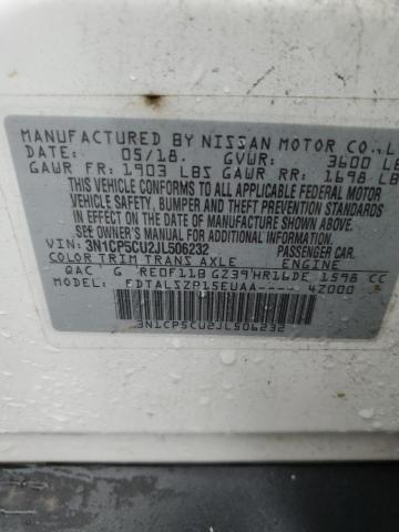 2018 NISSAN KICKS S - 3N1CP5CU2JL506232