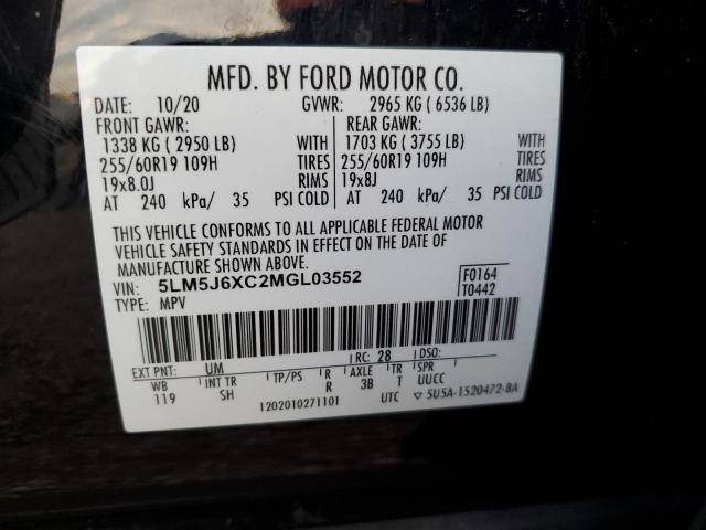 2021 LINCOLN AVIATOR 5LM5J6XC2MGL03552