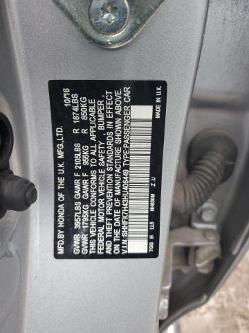 2017 HONDA CIVIC SPOR SHHFK7H43HU406449