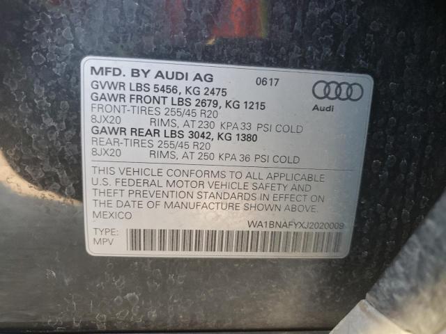 VIN WA1BNAFYXJ2020009 2018 AUDI Q5 no.13