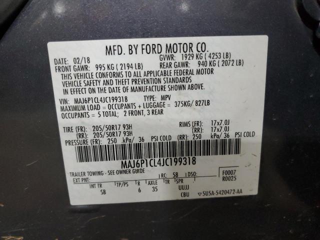 2018 FORD ECOSPORT S - MAJ6P1CL4JC199318
