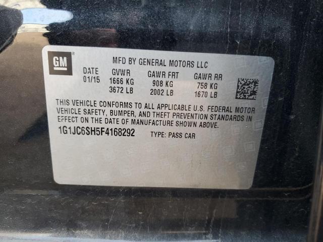 2015 CHEVROLET SONIC LT - 1G1JC6SH5F4168292