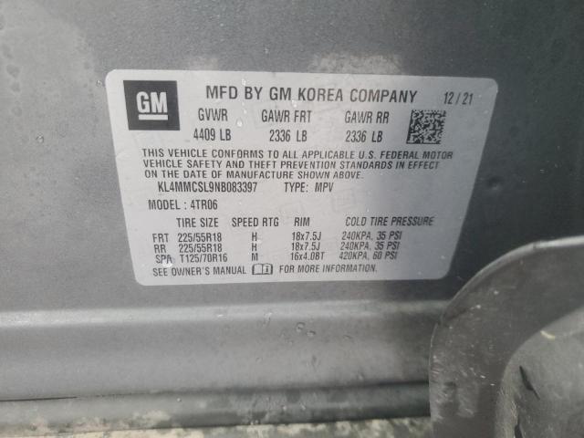 2022 BUICK ENCORE GX KL4MMCSL9NB083397