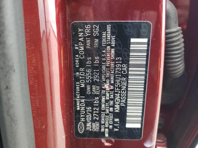 2017 GENESIS G80 ULTIMA KMHGN4JF5HU173913