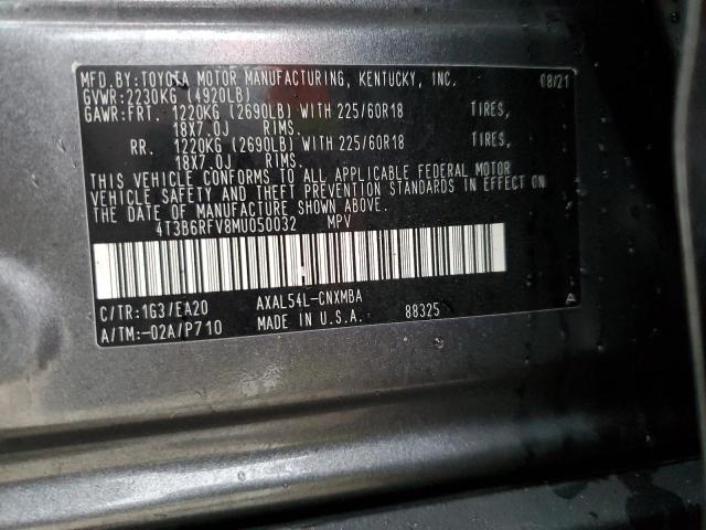 2021 TOYOTA RAV4 XLE P - 4T3B6RFV8MU050032