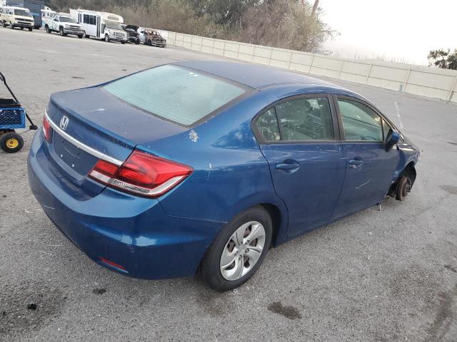 HONDA CIVIC LX 2014 blue  gas 19XFB2F5XEE015414 photo #4