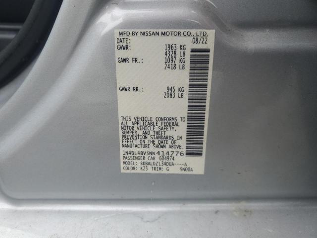 2022 NISSAN ALTIMA S - 1N4BL4BV3NN414776