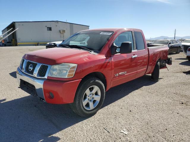 NISSAN TITAN XE 2006 red  gas 1N6AA06A46N556693 photo #1