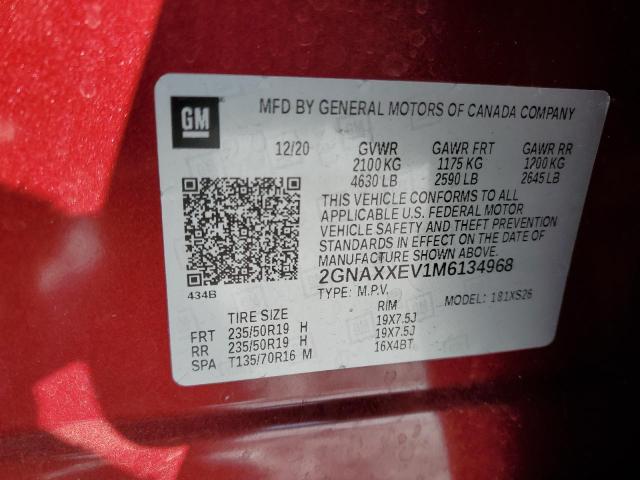 2021 CHEVROLET EQUINOX PR - 2GNAXXEV1M6134968