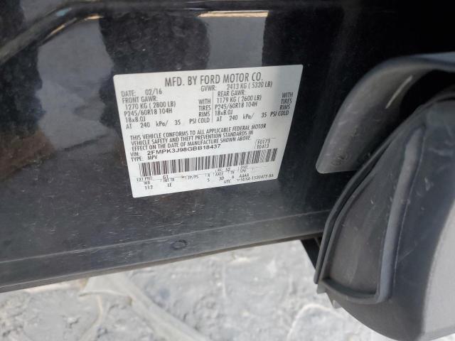 2016 FORD EDGE SEL - 2FMPK3J98GBB18437
