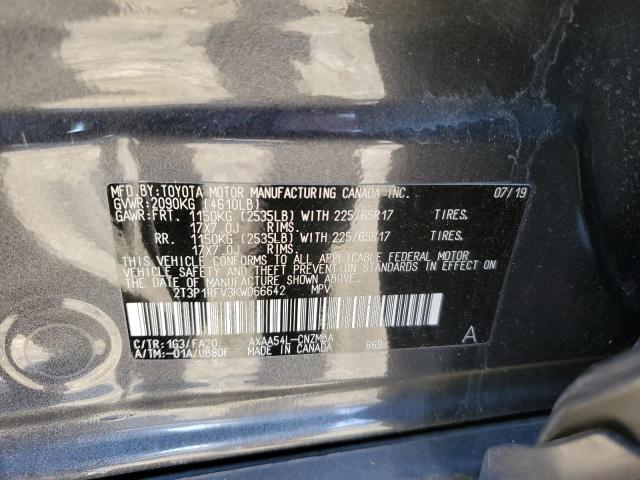 2019 TOYOTA RAV4 XLE - 2T3P1RFV3KW066642