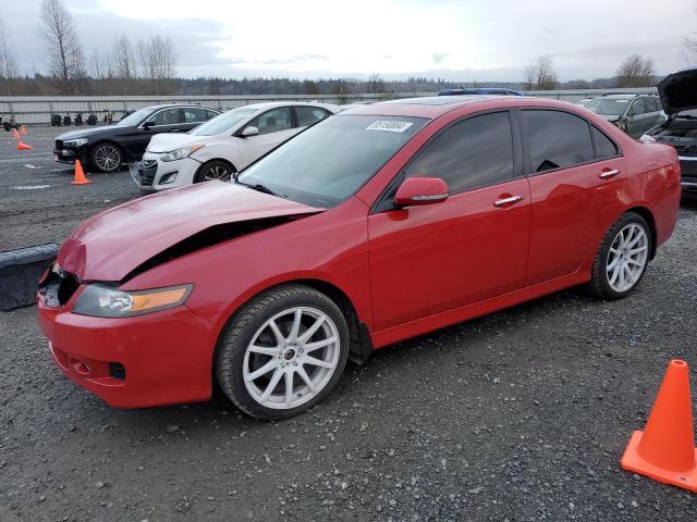 ACURA TSX 2007 red  gas JH4CL96857C016000 photo #1