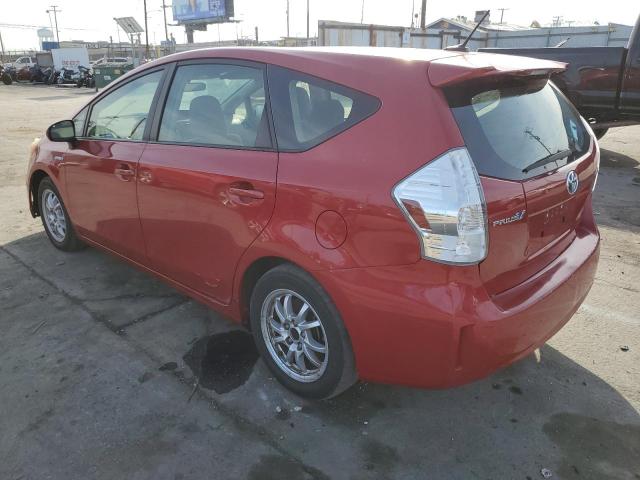 TOYOTA PRIUS V 2013 red  hybrid engine JTDZN3EU9D3201308 photo #3