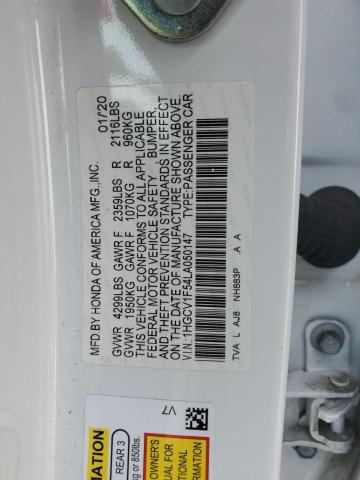 2020 HONDA ACCORD EXL - 1HGCV1F54LA050147